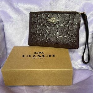 Deep Purple Coach Wristlet (Brand new in box!)